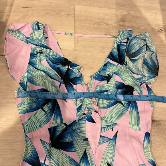 Olivaceous NWOT Maxi colorful floral Dress with side zipper. - Picture 8 of 10